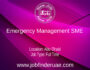 Emergency Management SME