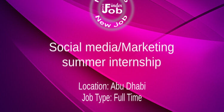 Social media/Marketing summer internship