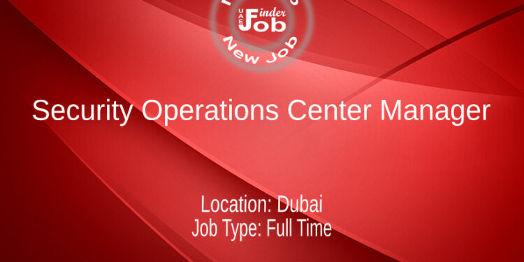 Security Operations Center (SOC) Manager