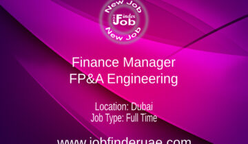 Finance Manager - FP&A Engineering