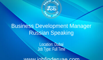 Business Development Manager - Russian Speaking