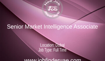 Senior Market Intelligence Associate