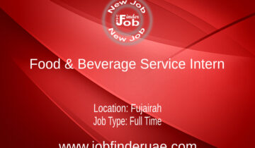 Food & Beverage Service Intern