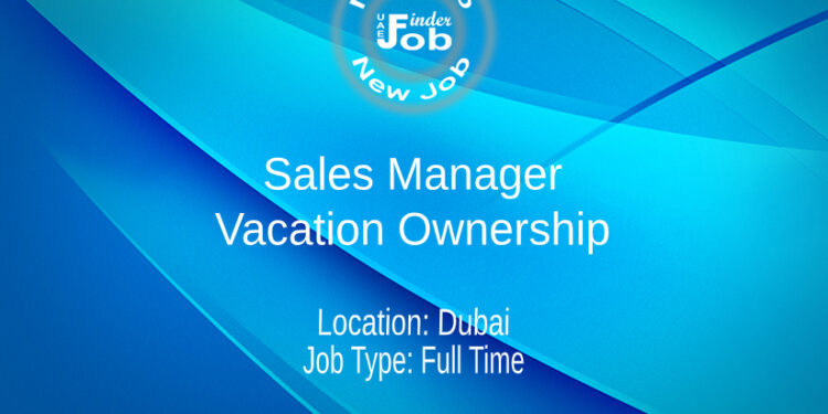 Sales Manager - Vacation Ownership