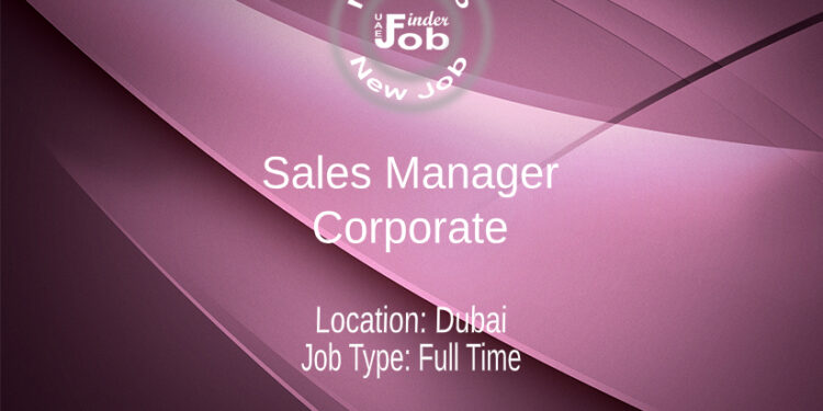 Sales Manager - Corporate